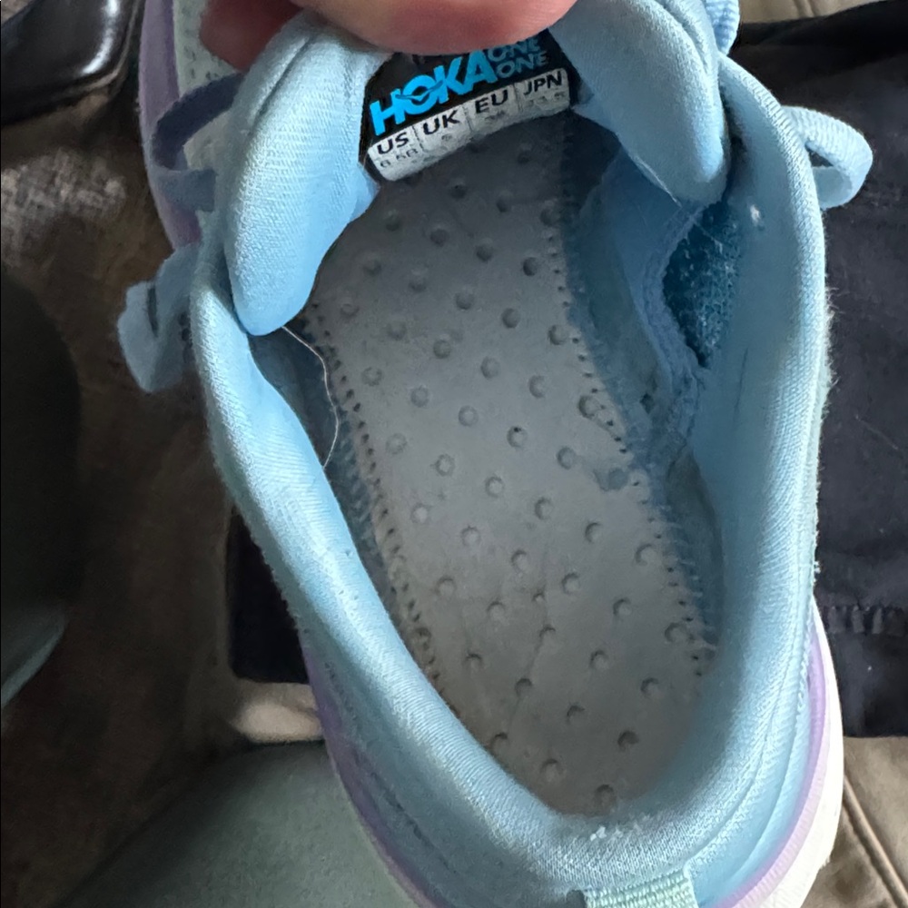Women’s Hoka Bondi 8 Light Blue & Lavender Gradient Running Sneakers. Sz 6.5 - Picture 6 of 9